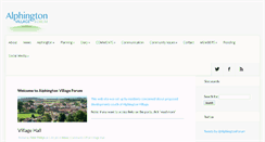Desktop Screenshot of alphingtonforum.co.uk