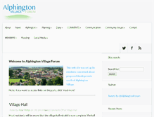 Tablet Screenshot of alphingtonforum.co.uk